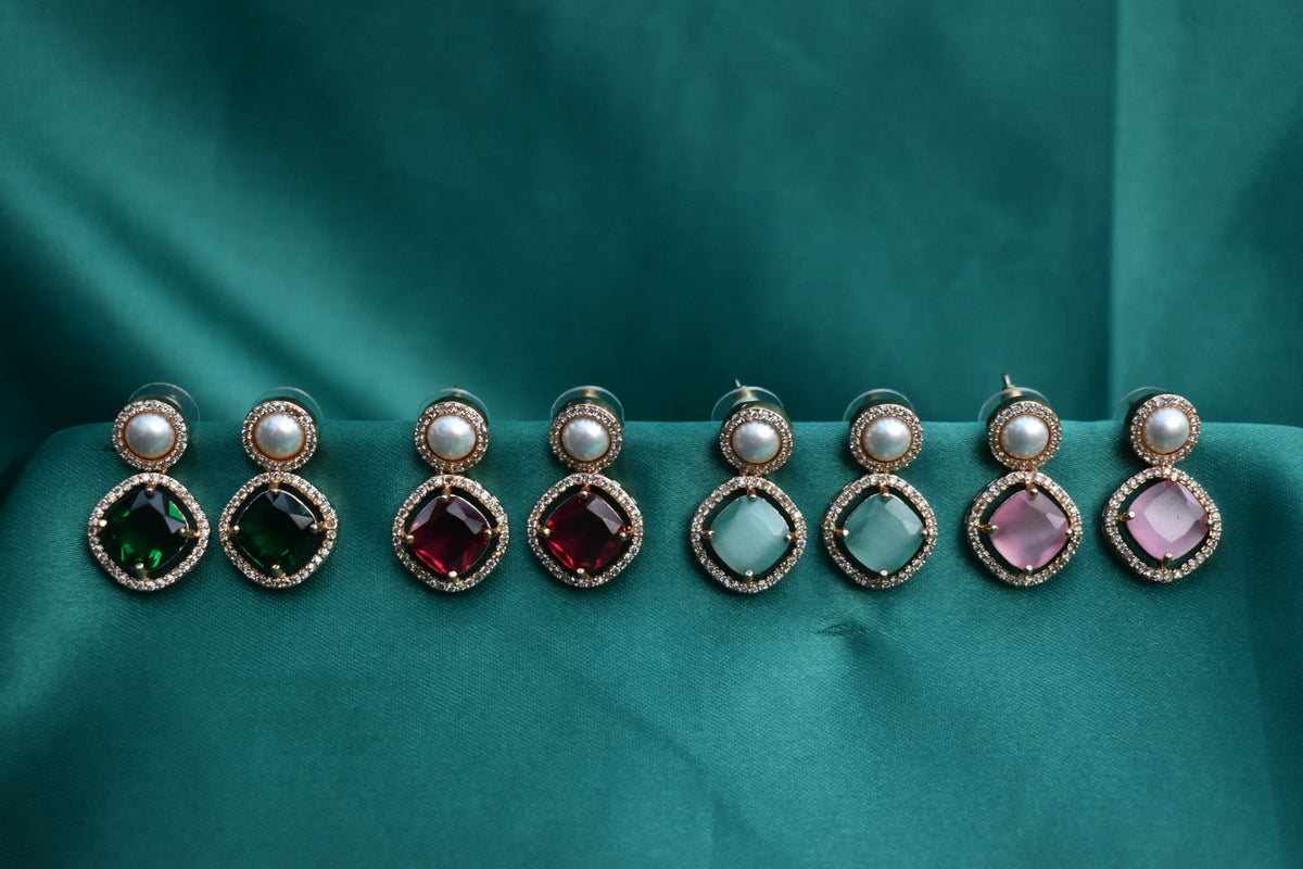 Éclat Duo Earrings – Elegant Statement Tops