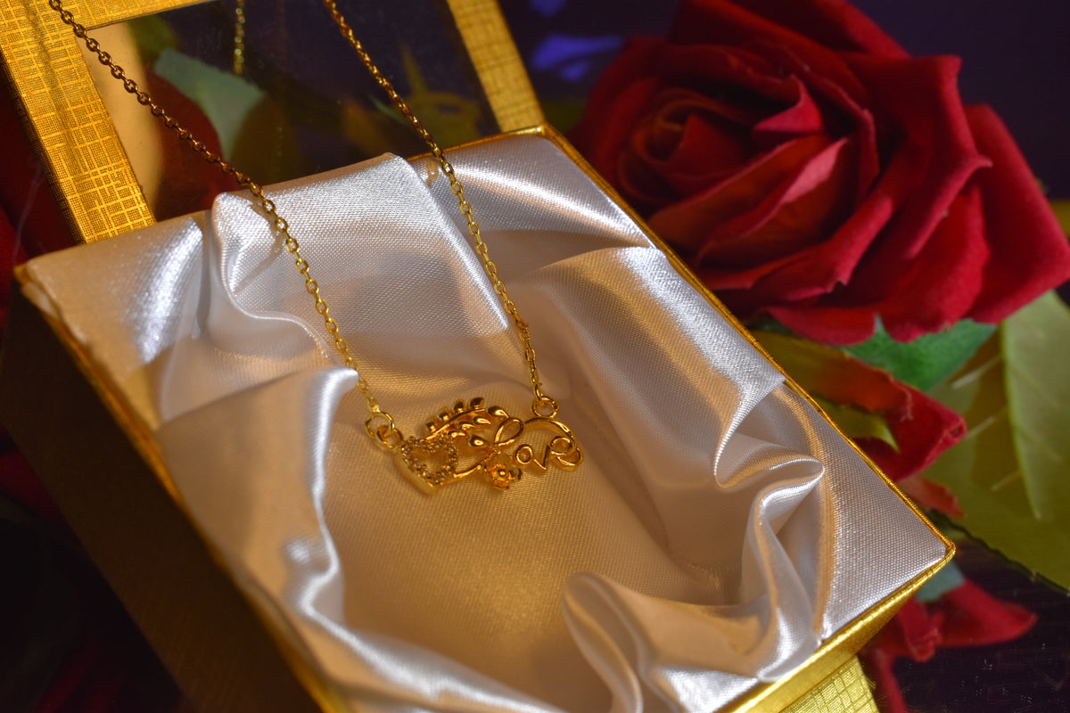 Emerald Floral Pearl Drop Necklace | Elegant Gold-Tone Statement Jewellery