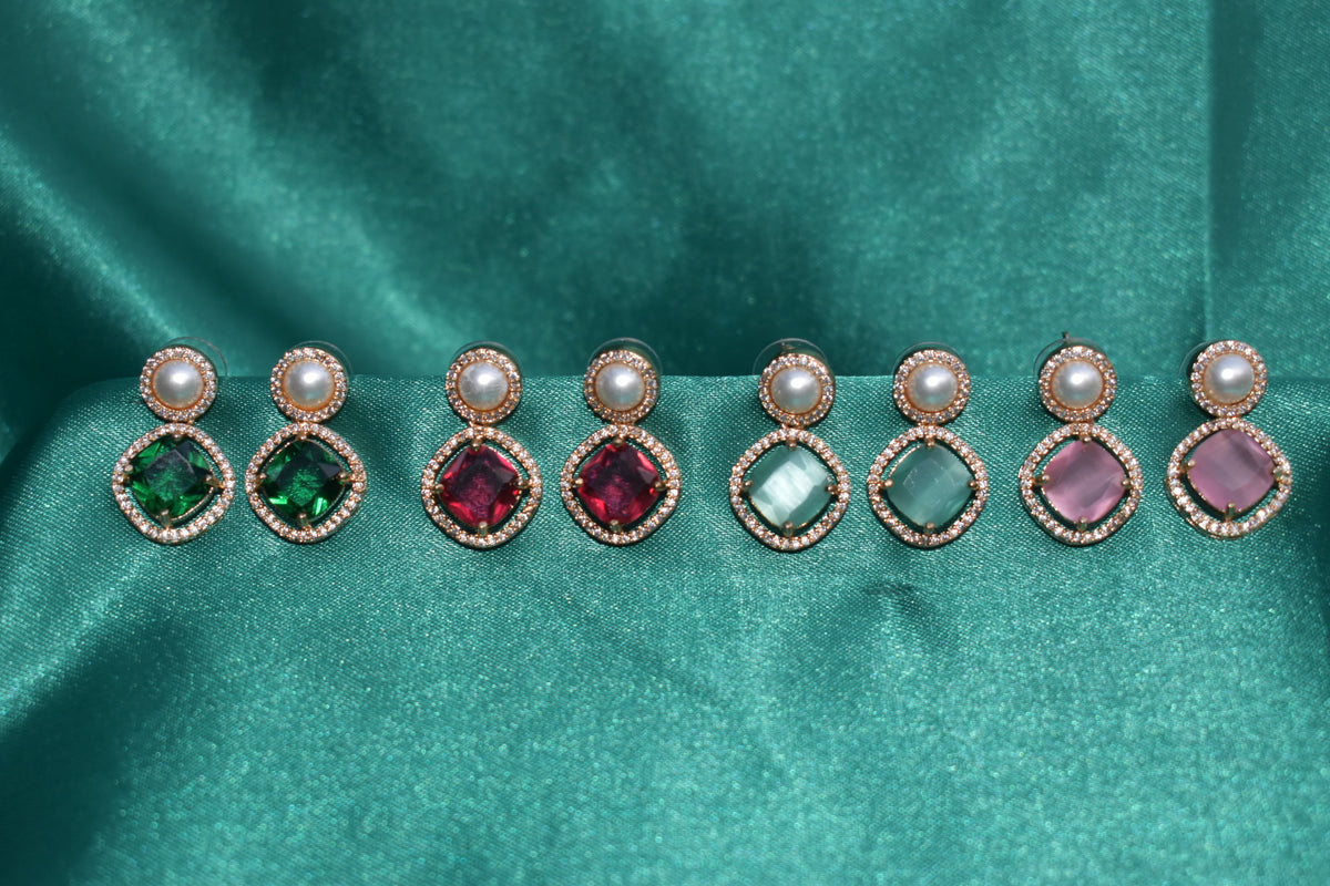 Éclat Duo Earrings – Elegant Statement Tops