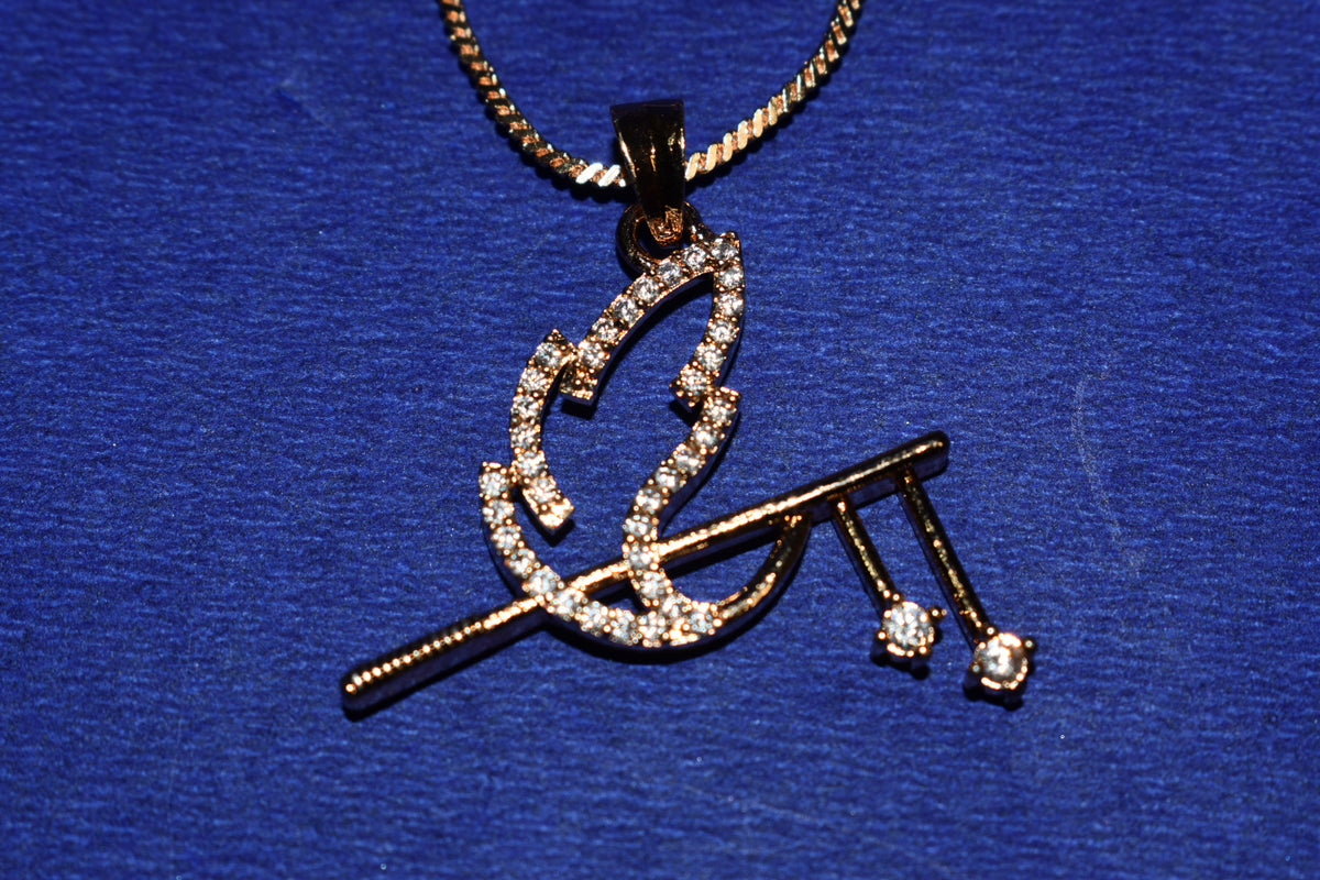 Krishna-Inspired Divine CZ Pendant Necklace Set | Elegant Statement Jewellery