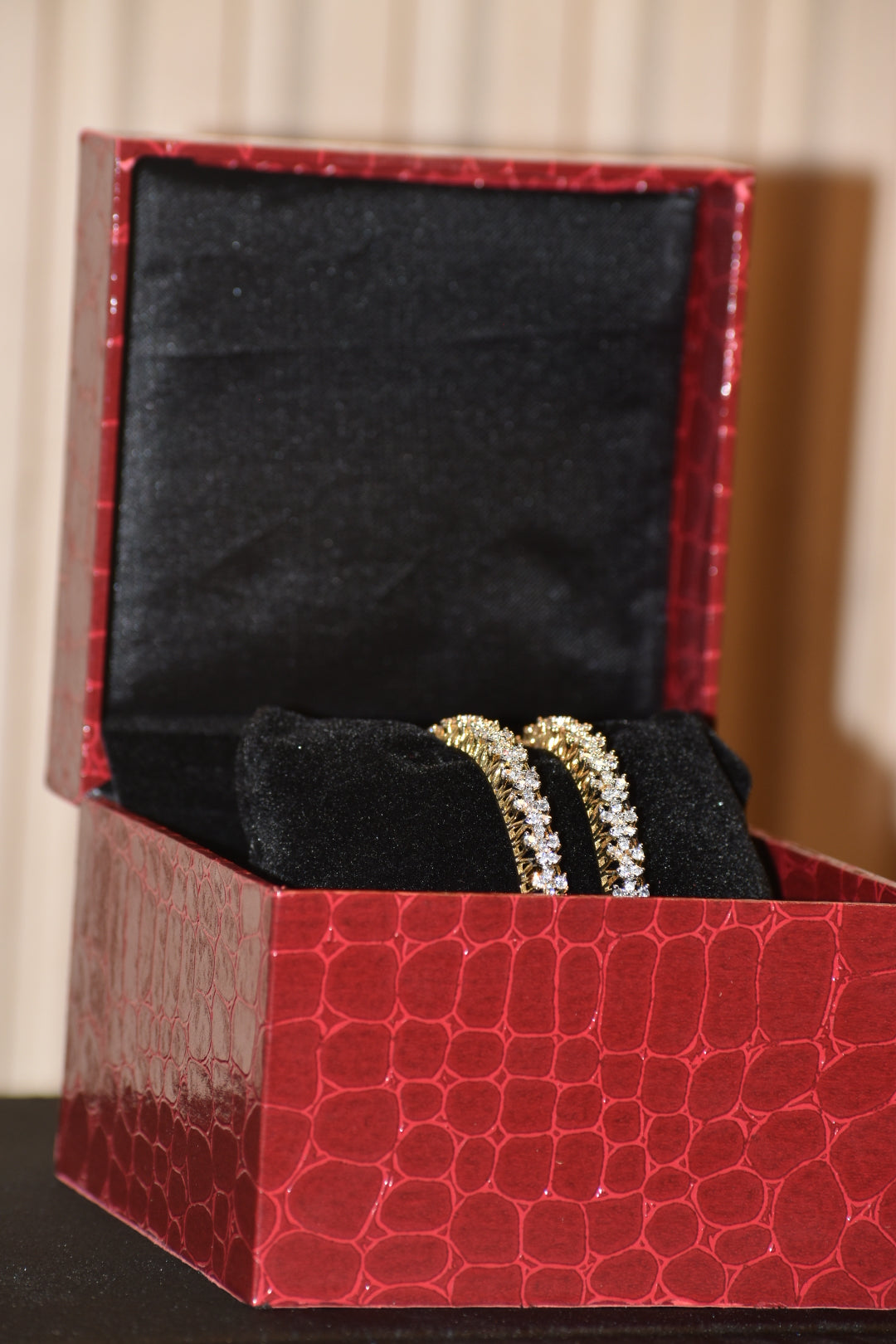 Elegant Gold-Plated AD Diamond Bangle for Women set of 2 | Premium Party Wear Jewellery