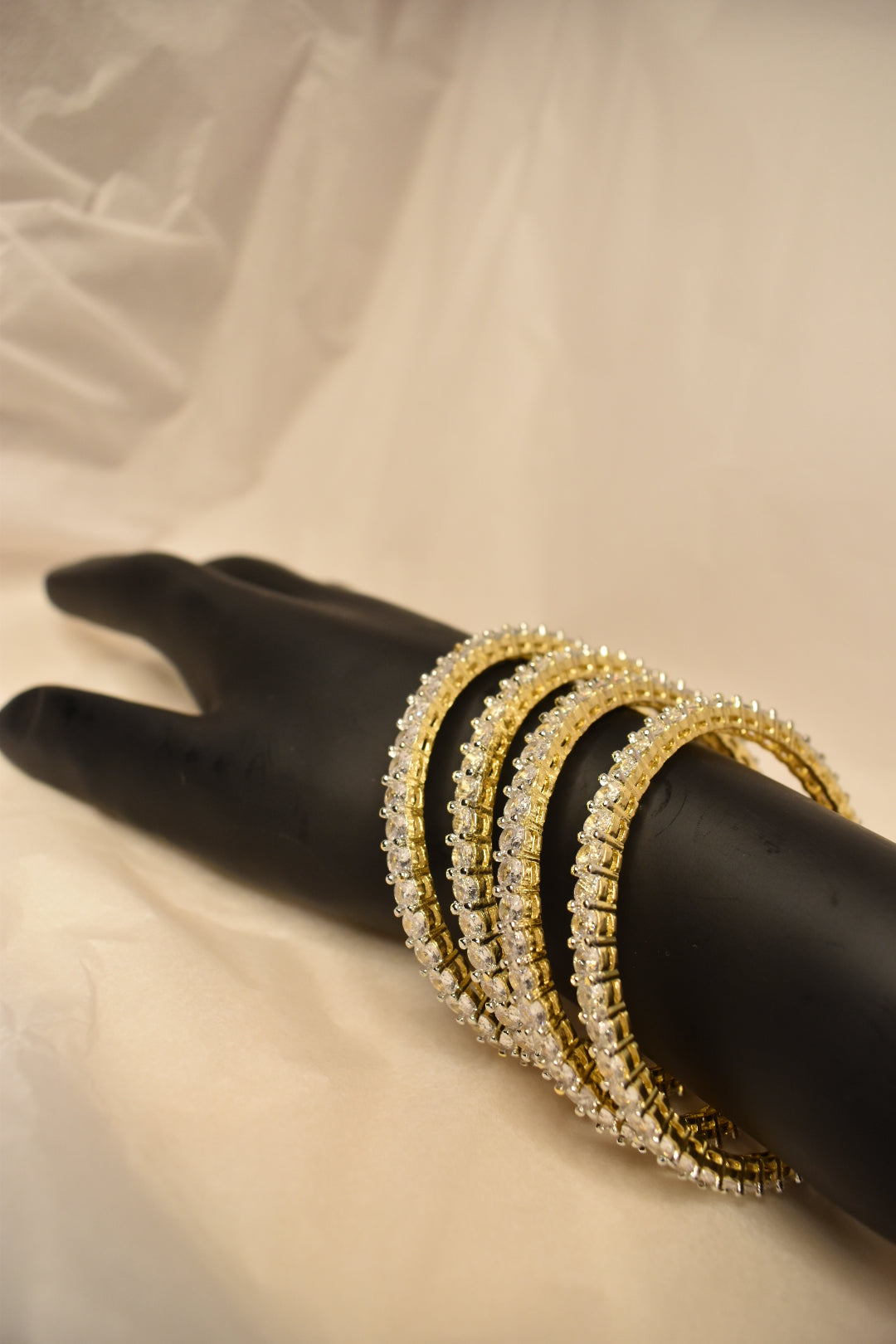 Royal Radiance Multi-Row Stone Studded Bangle