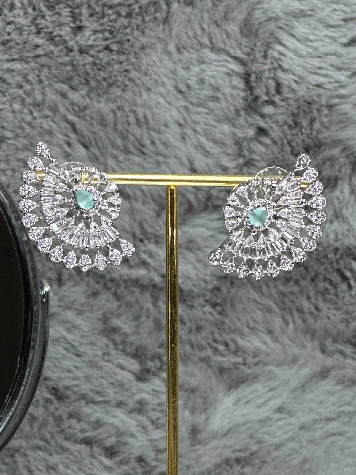 Premium Sparkling Floral Drop Earrings for Women | Elegant Party & Wedding Wear