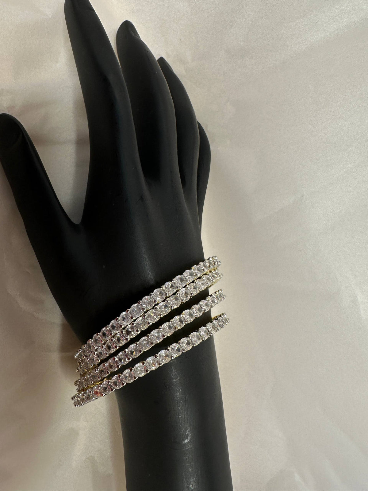 Royal Radiance Multi-Row Stone Studded Bangle