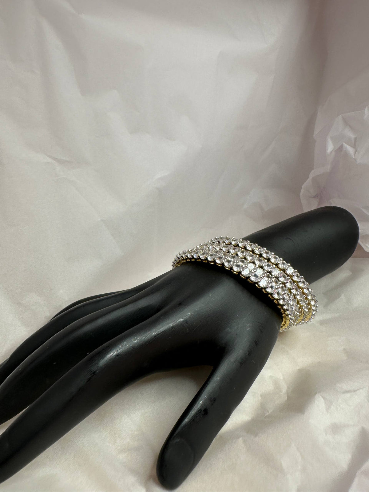 Royal Radiance Multi-Row Stone Studded Bangle