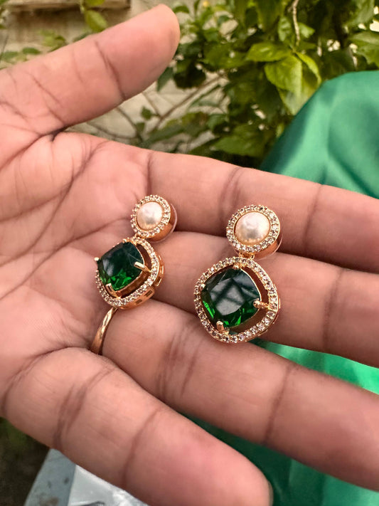 Éclat Duo Earrings – Elegant Statement Tops