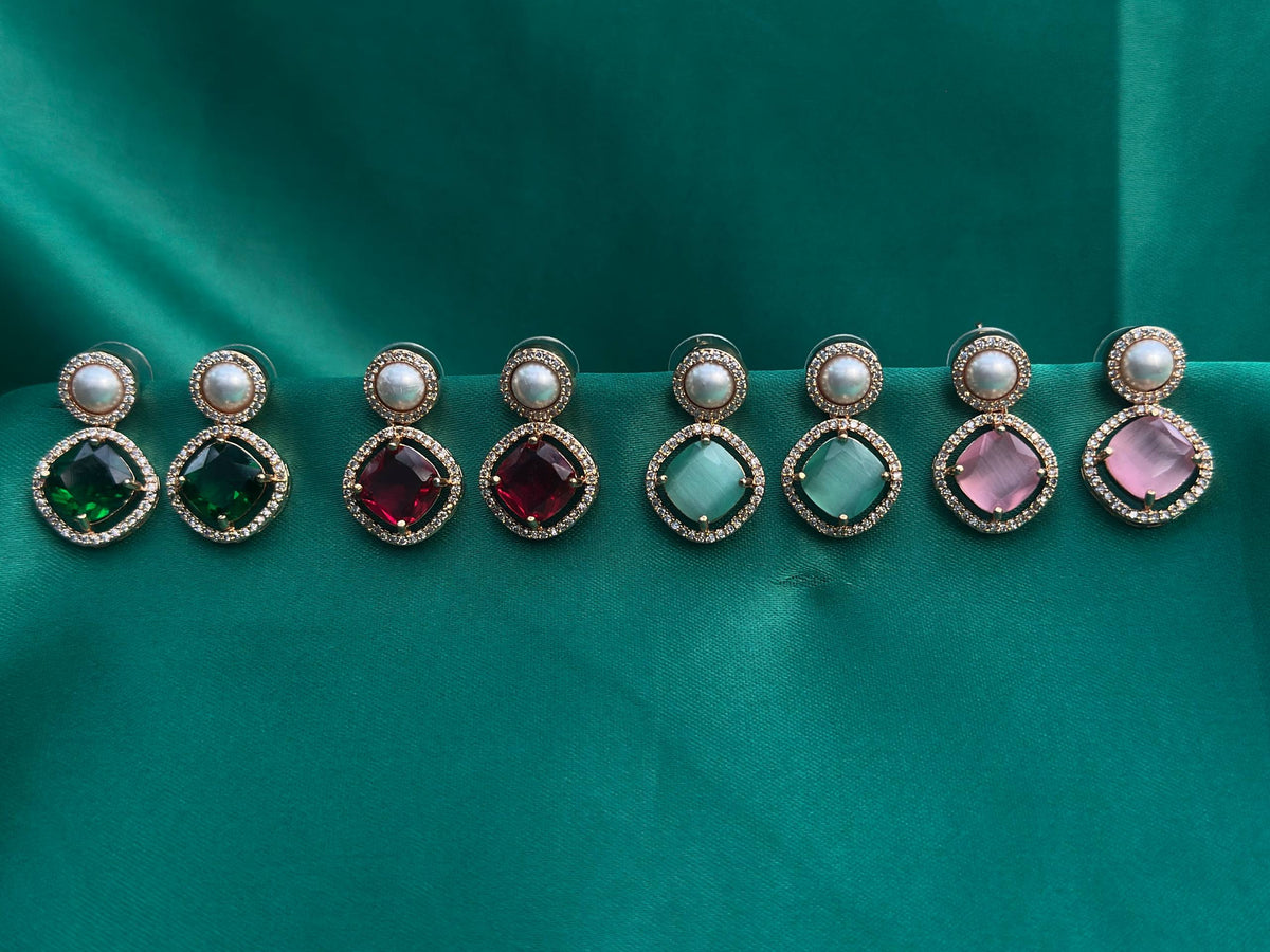 Éclat Duo Earrings – Elegant Statement Tops