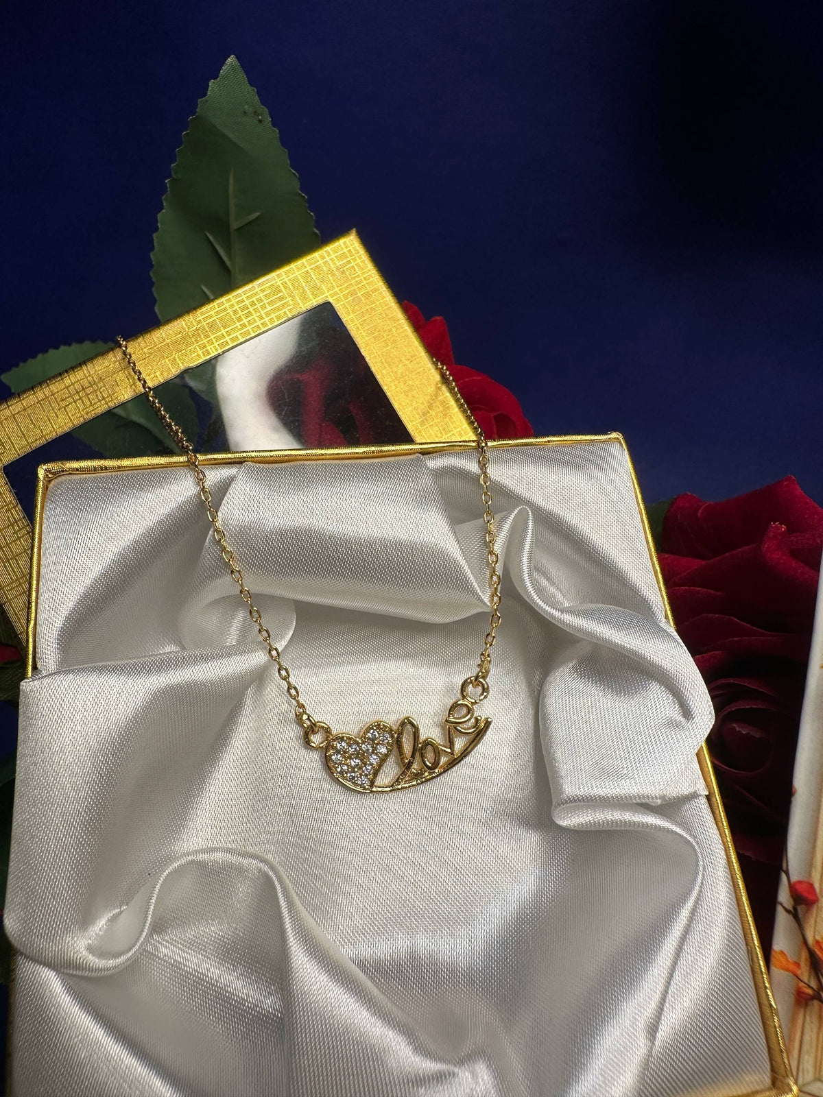 Emerald Floral Pearl Drop Necklace | Elegant Gold-Tone Statement Jewellery